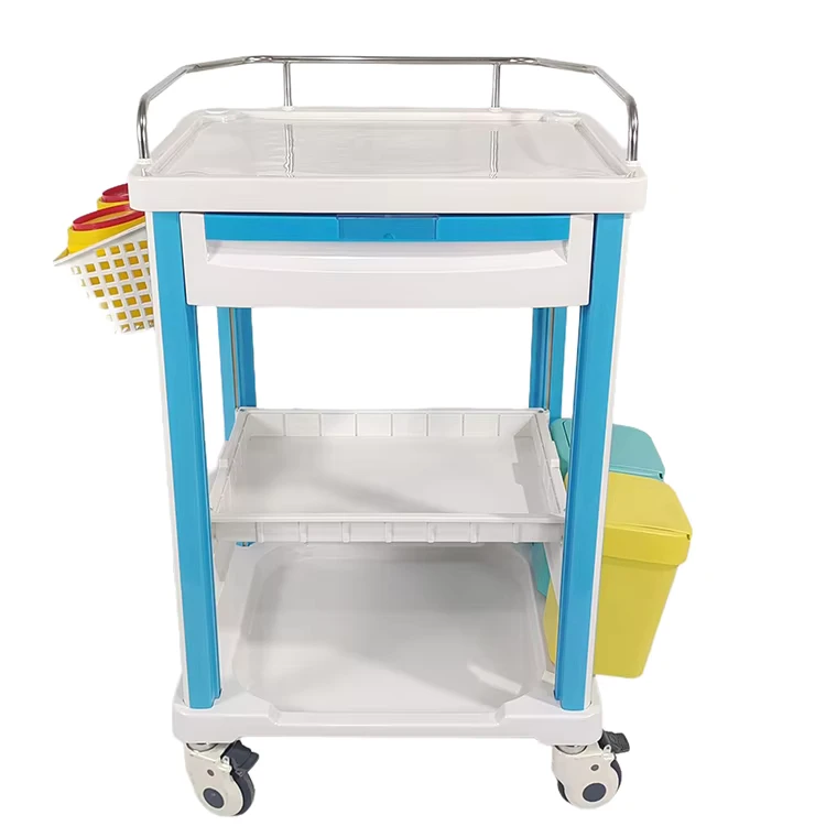 Hospital Office Furniture Free Parts Medical ABS Hospital Medicine Trolley