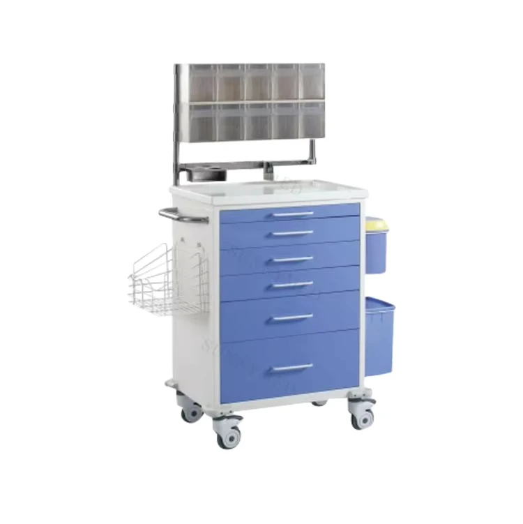 Hospital Patient Trolley Hospital Emergency Trolleys Medical Carts Emergency Medicine Anesthesia Trolley Cart