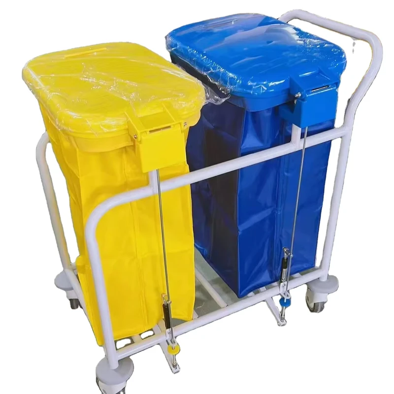 Hospital Products Plastic Waste Collecting Trolley