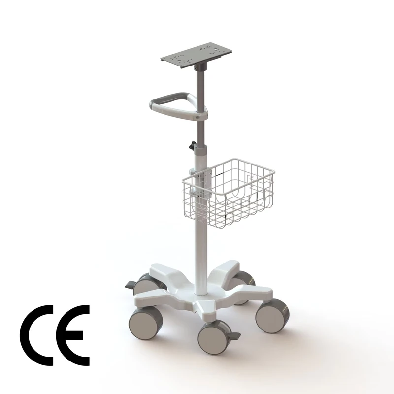 Hospital Trolley Equipment Multifunctional Metal Material Worksurface Integrated Computer Cart for Hospital Beauty Salon