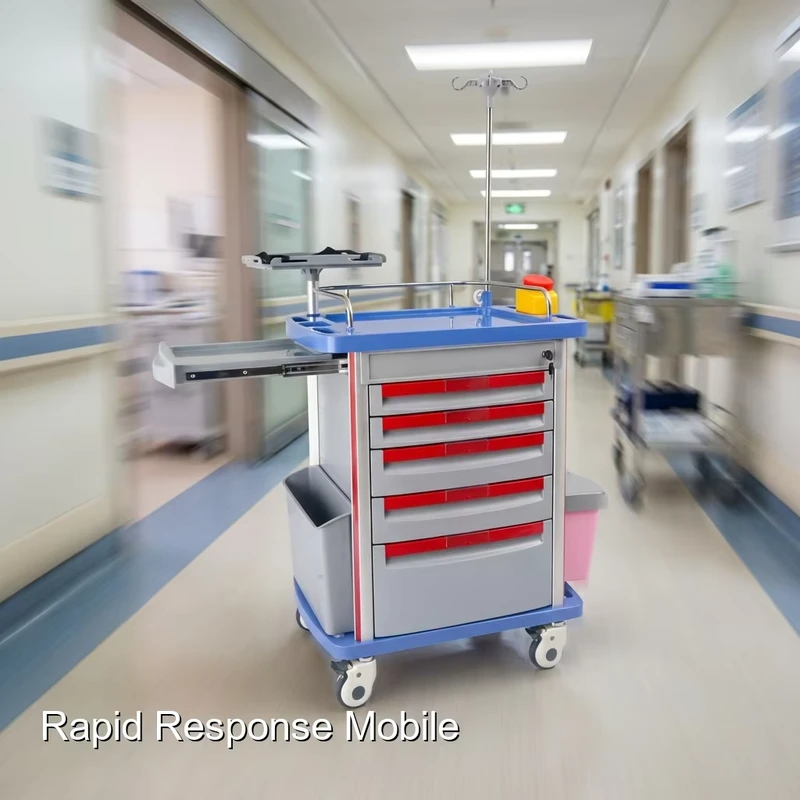 Hospital Ward Medication Delivery System Trolley Cart with Bin Cassettes