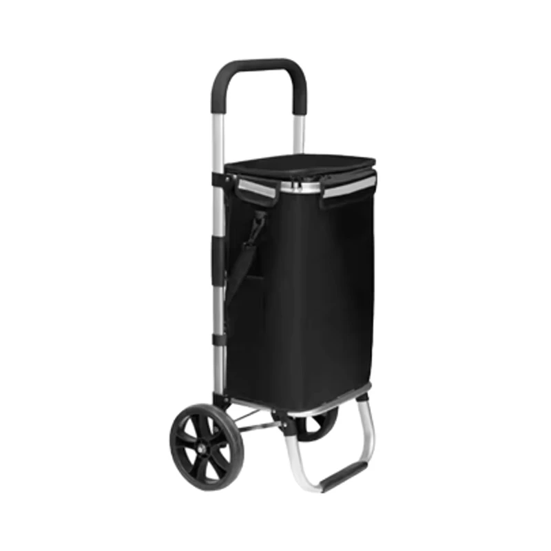 Hot Sales Portable Two Wheel Stair Climb Supermarket Lightweight Folding Hand Bag Shopping Cart Bag Trolley