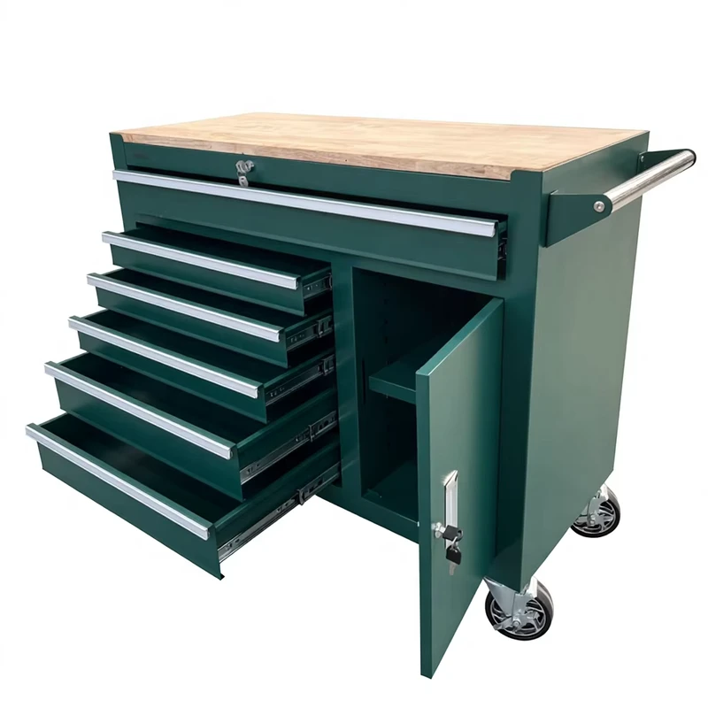 Hot Selling 6 Drawer Rolling Steel Tool Chest Trolley Workshop Garage Metal Tool Cabinet