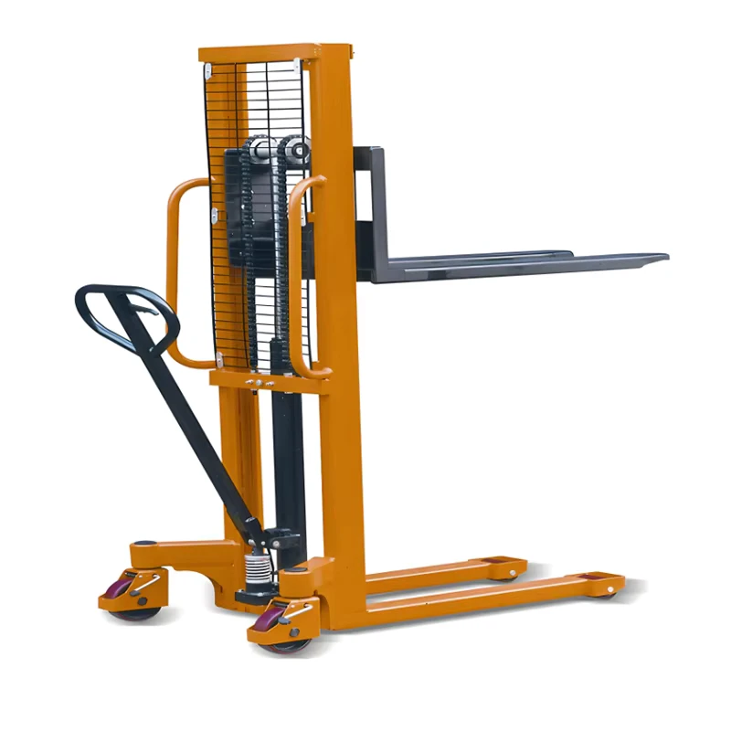 Hot Selling High Strength Lifting Chain Manual Stacker Manual Hydraulic Forklift Hydraulic Stacker with Manual Stacker