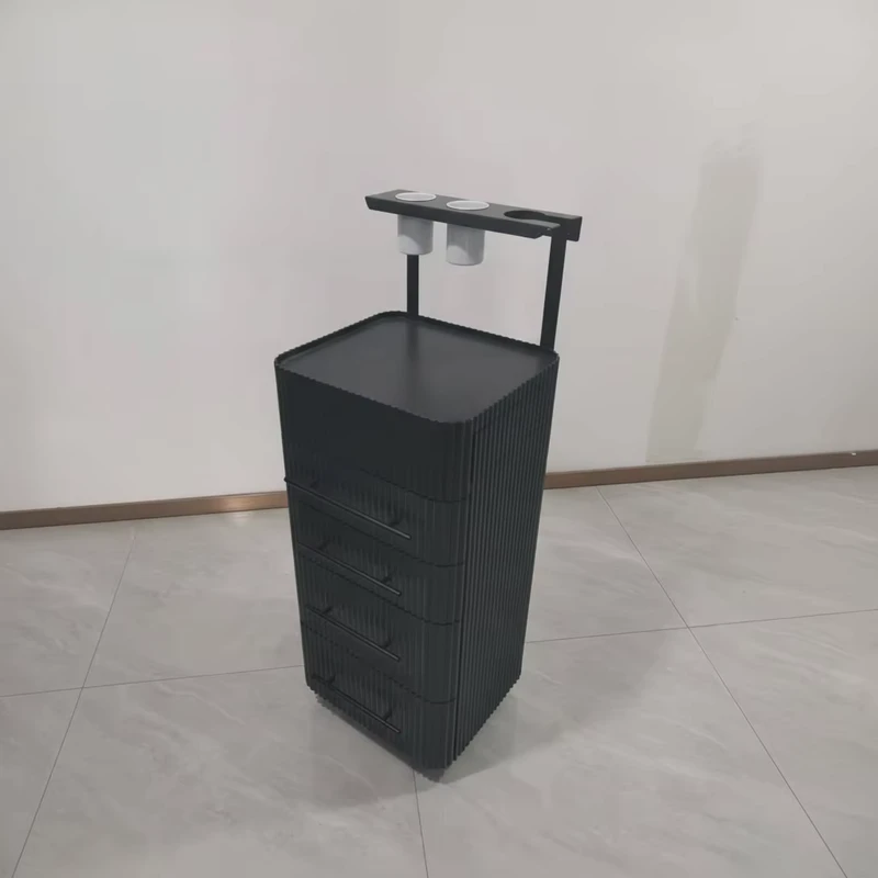 Hot Selling Salon Furniture Modern Design Commercial Barber Furniture Salon Trolley with Drawers Durable Storage Cabinet