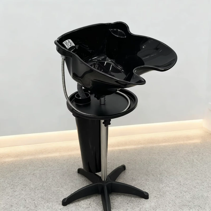 Hot Selling Shampoo Bowl Portable Hair Washing Bowl Rolling Wheels Professional Modern Eco Friendly Salon Hair Wash Basin