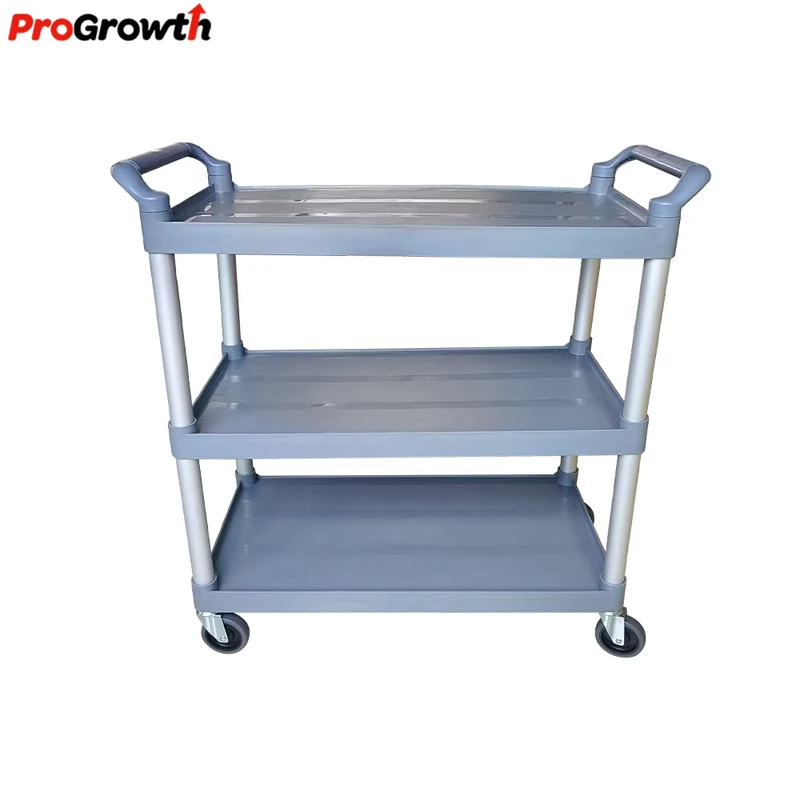 Hotel 3 tier Plastic Utility Cart Commercial Catering Serving Carts Restaurant Food Service Rack Trolley