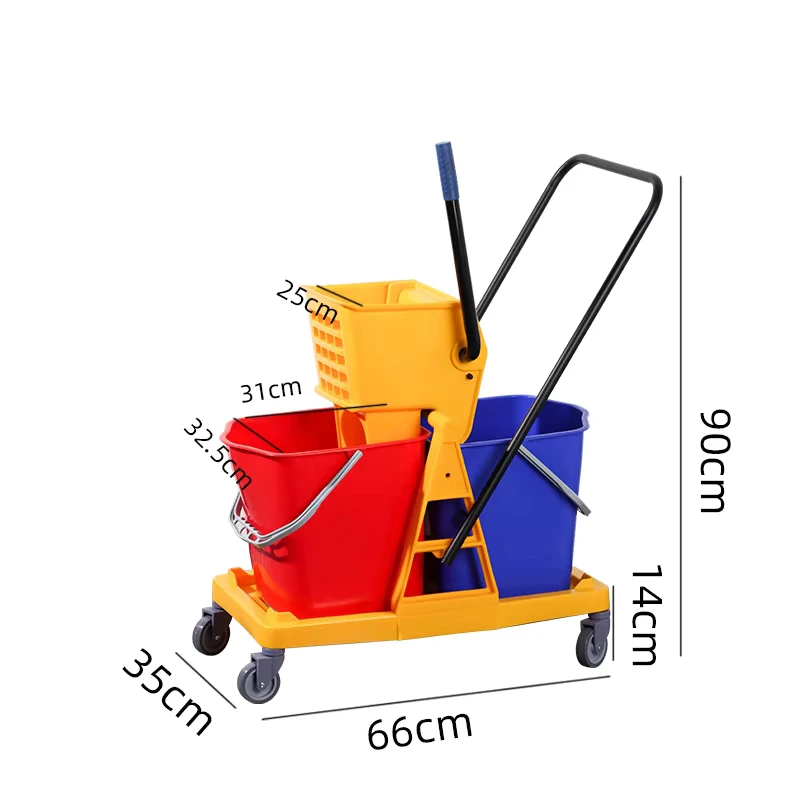 Hotel Commercial Multi purpose Mop Bucket Thickened Plastic Hotel Restaurant Office Shop Durable Commercial Cleaning Bucket