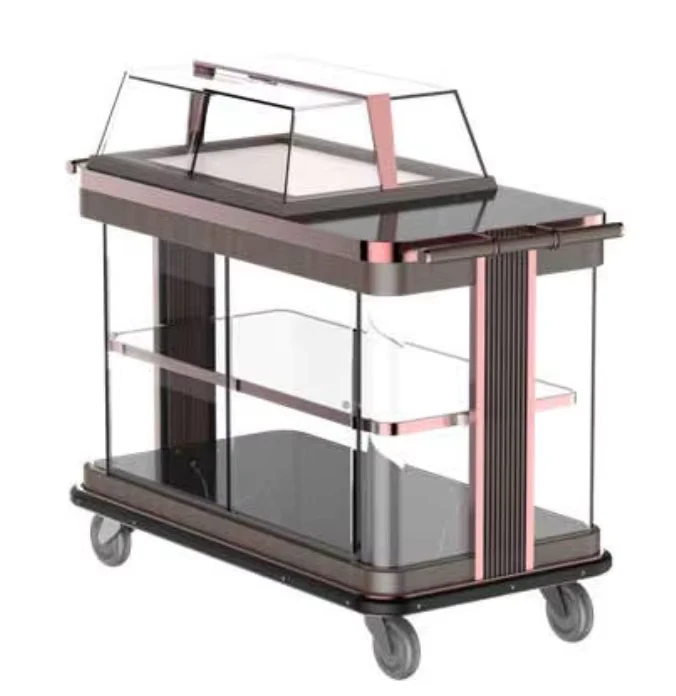 Hotel Food Service Equipment Dessert Dishes Cake Pastry Trolleys Cart