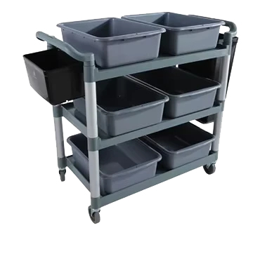 Hotel Housekeeping Hand Service Carts with Wheels Aircraft Food Drink Coffee Tea Trolley Cart