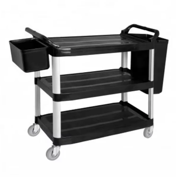 Hotel Restaurant Service Cart Plastic Utility Cart
