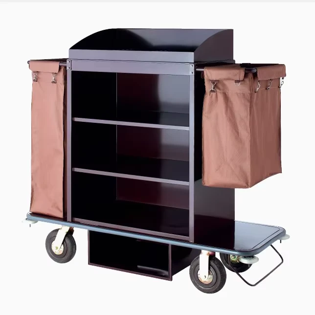 Hotel Stainless Service Housekeeping Trolley Service Cart