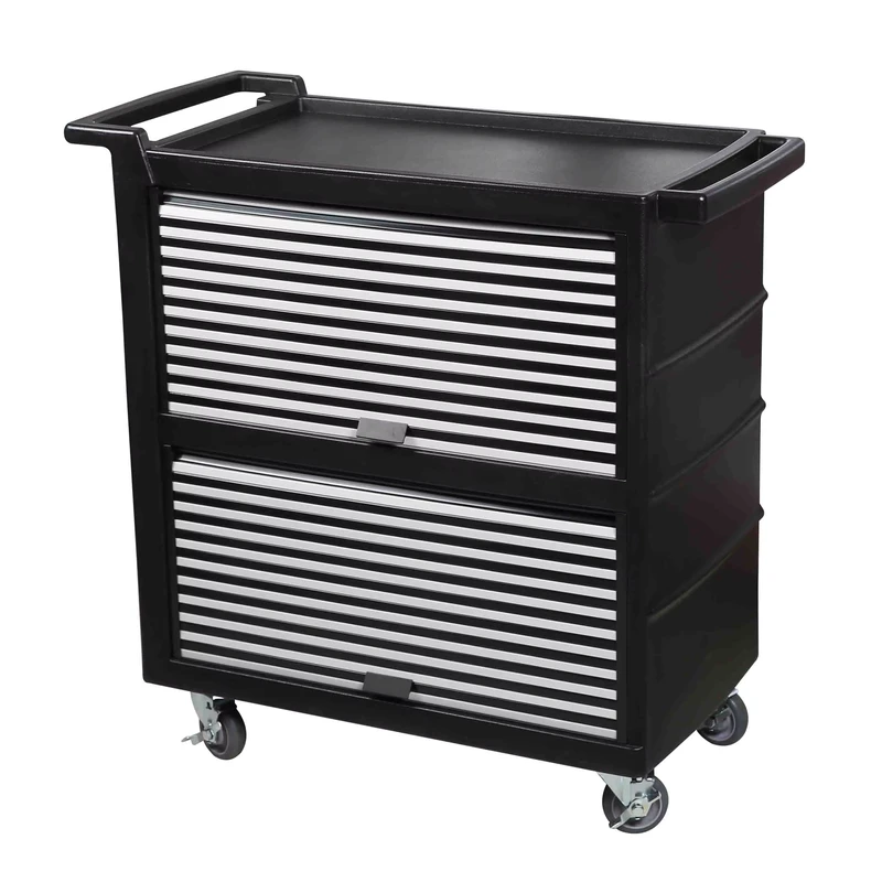 Hotel Trolleys 3 Layer Service Cart Trolley with Doors