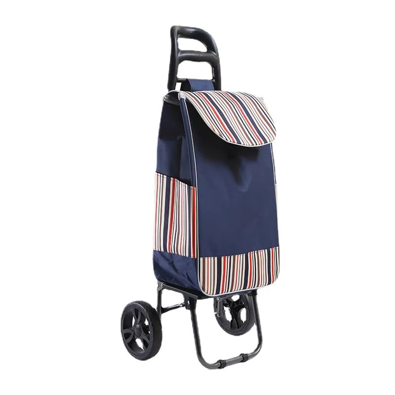 Household 6 Wheel Stair Climbing Storage Trolley Collapsible Large Capacity Vegetable Shopping Cart
