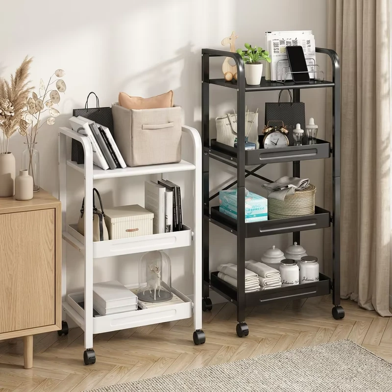 Household Cross Border Bathroom Wall Mounted Movable Metal Hairdressing Tool Storage Rack Behind Door Hanging Curling Irons Hair