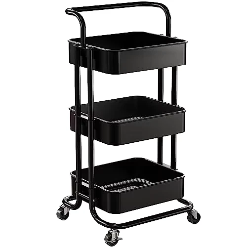 Household Mobile Cart Storage Rack Floor Mobile Multi layer Massage Table Bedside Storage Rack Trolley