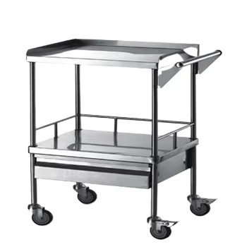 Hr742A Hospital Anesthesia Trolley Stainless Steel Construction For Secure Transportation Of