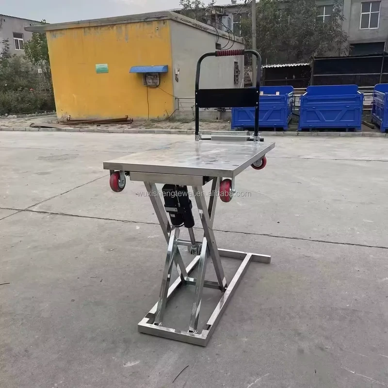 Hydraulic Cargo Folding Lifting Platform Trolley Lithium Battery Drive Hand Carts for Truck