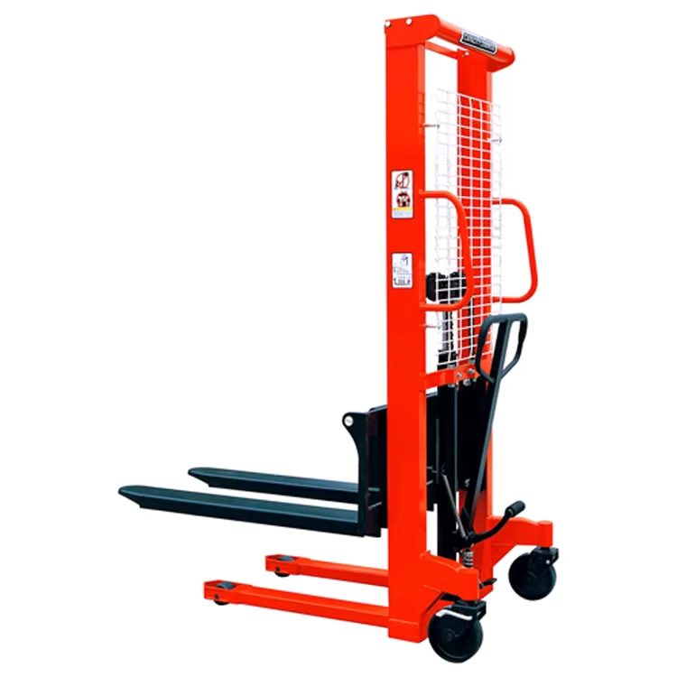 Hydraulic Forklift Hand Operated Fork Lift Manual Pallet Stacker