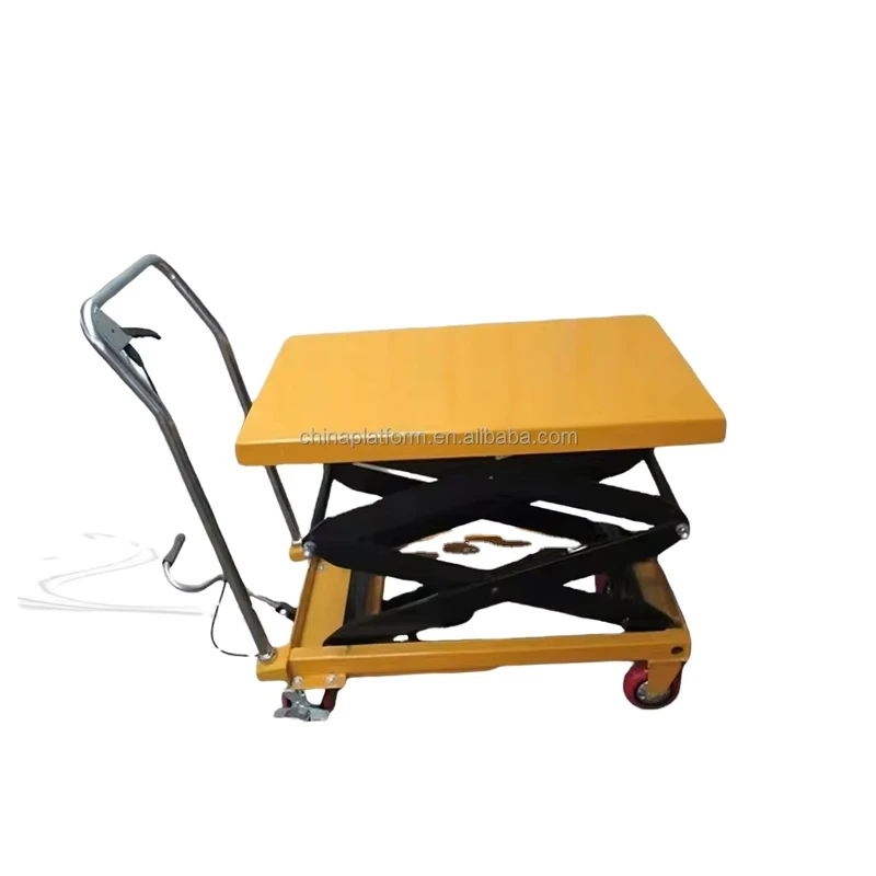 Hydraulic Hand Cart For Supermarket Shelf Commodity Replenishment Work