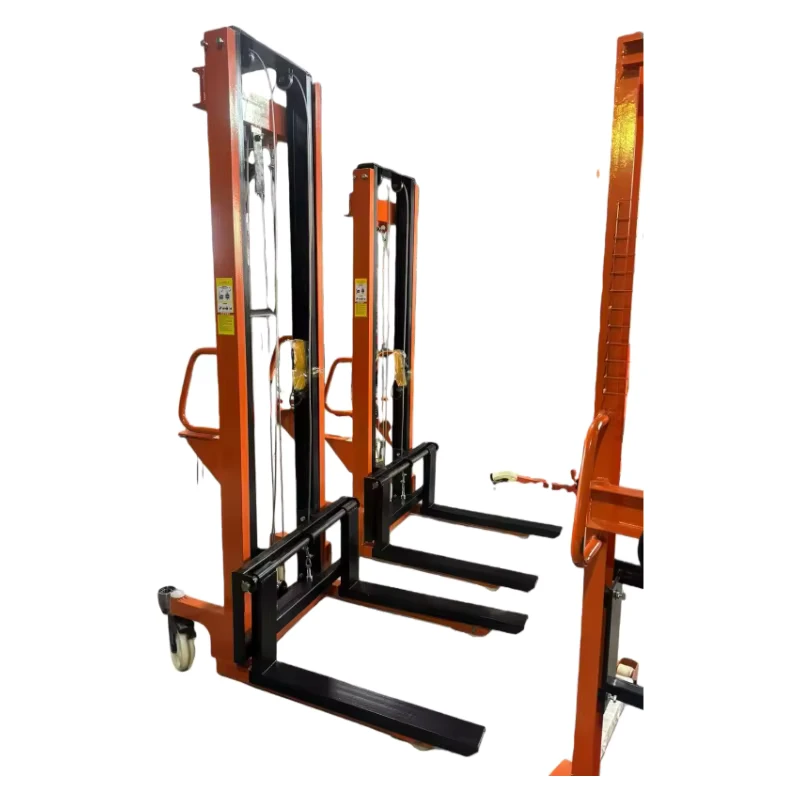 Hydraulic Manual Hand Stacker Lifting Manual Reach Stacker Chinese Forklift 1t 1.6m Provided Manual Pallet Truck