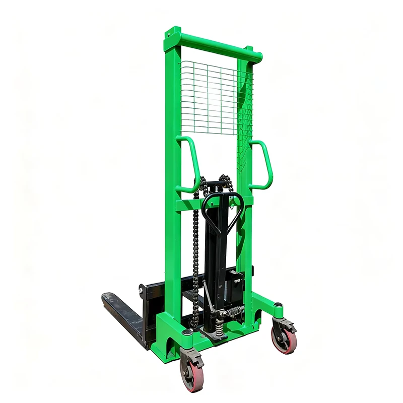 Hydraulic Manual Lifter 2-ton Indoor Outdoor Pallet Stacker Crane Hand Lifter Forklift Truck Machine
