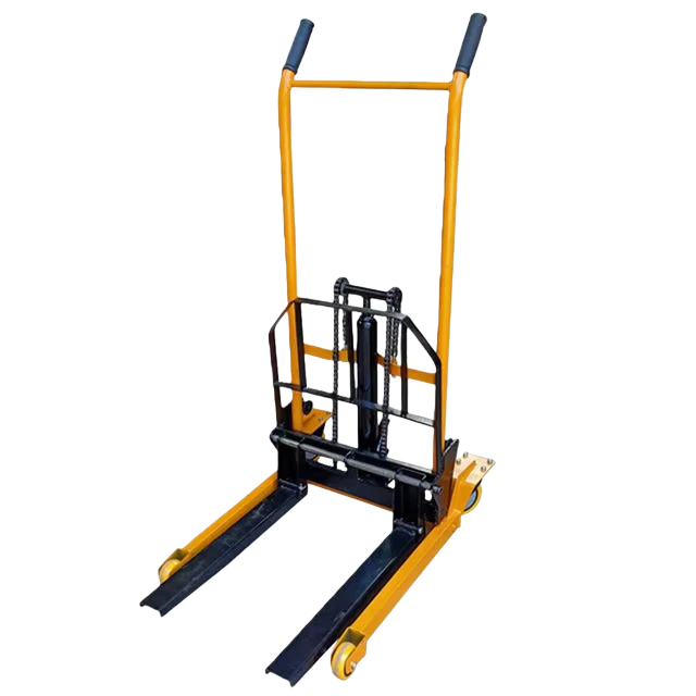 Hydraulic Mini Pallet Stacker 200kg 260kg 400kg Capacity Thickened Steel Frame Manual Forklift Machine