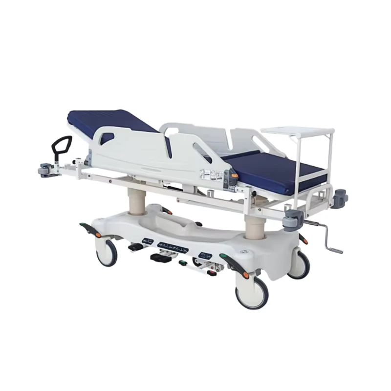 ISO CE Certified Multifunctional Hydraulic Emergency Stretcher Trolley for Urgent Rescue Medical Use Source Factory