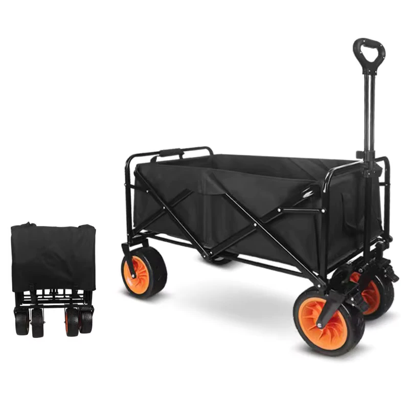 In Stock Usa Mini Camping Trolley Folding Wagon Carts Foldable Outdoor Utility Wagon