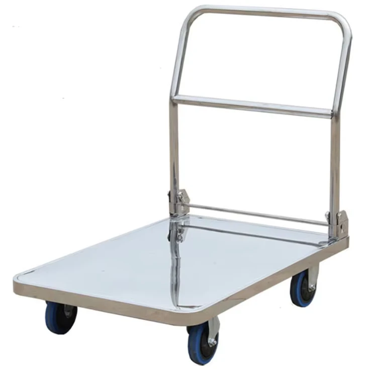Industrial Aluminum Heavy Duty Hand Cart Hand Trolley Stainless Steel Platform Hand Truck