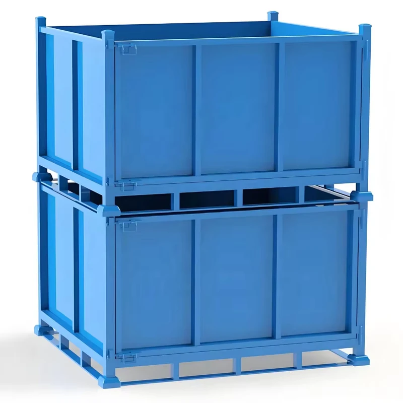 Industrial Carbon Steel Cage Trolley with Ball Bearing and Roller Bearing for Storage Logistics Transfer