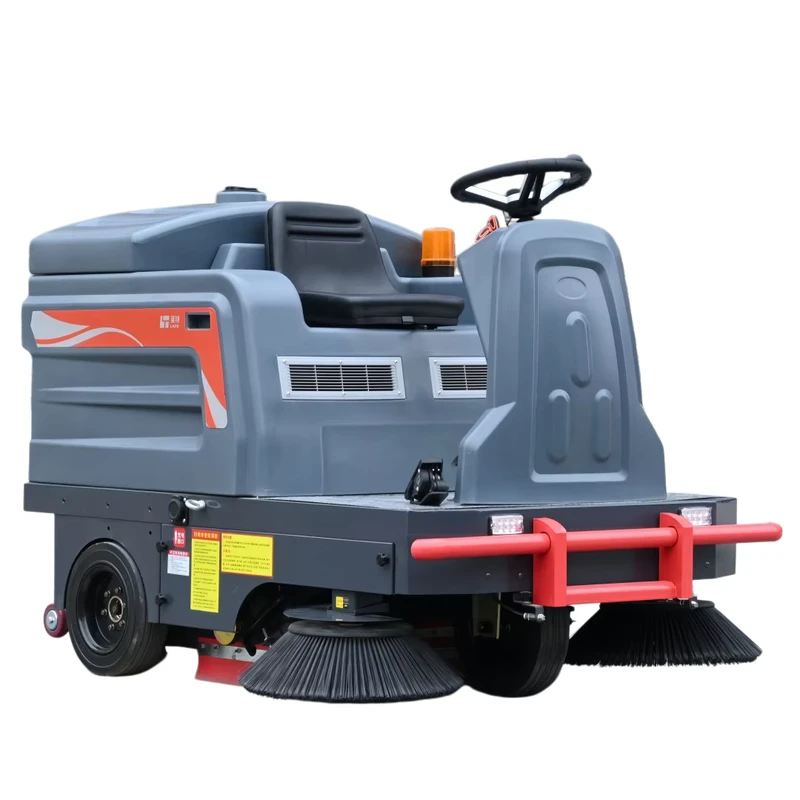 Industrial Compact Leaf Collection Electric Battery Powered Floor Cleaning Machine Ride on Sweeper Little Road Sweeper with Ce