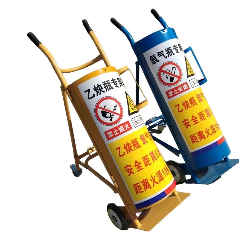Industrial Enclosed 4-Wheel Collapsible Steel Heavy Duty Powder Coated OEM Water Bottled Hand Trolley