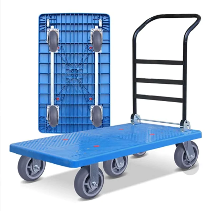 Industrial Foldable Hand Cart with Wheels 500kg Capacity OEM Customizable Warehouse Use