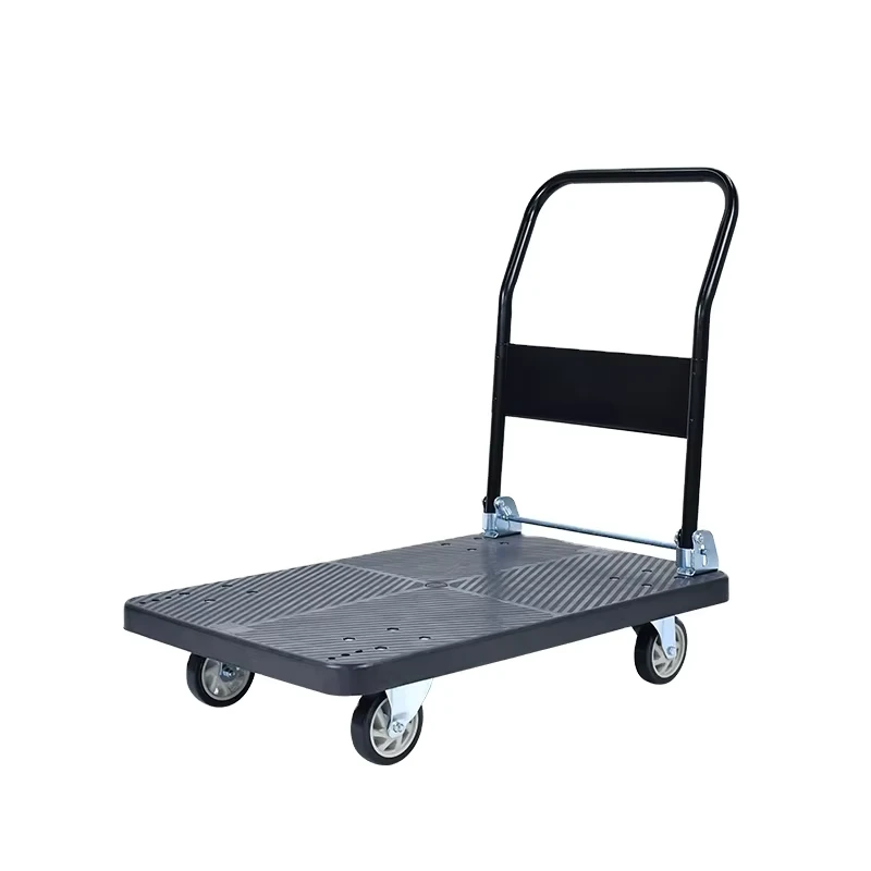 Industrial Foldable Plastic Platform Hand Truck Trolley Cart Durable and Practical Economy Capacity 300K