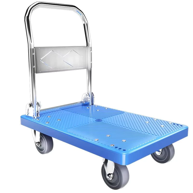 Industrial Heavy Duty 150kg 300kg Load Capacity Foldable Platform Hand Trolley Cart Truck Storage Tools Luggage Warehouse Metal