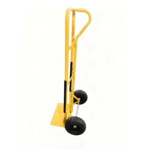 Industrial Heavy Duty Steel Hand Cart Sturdy Trolley OEM 300KG Load Capacity for Warehouse Logistics Construction Site Material