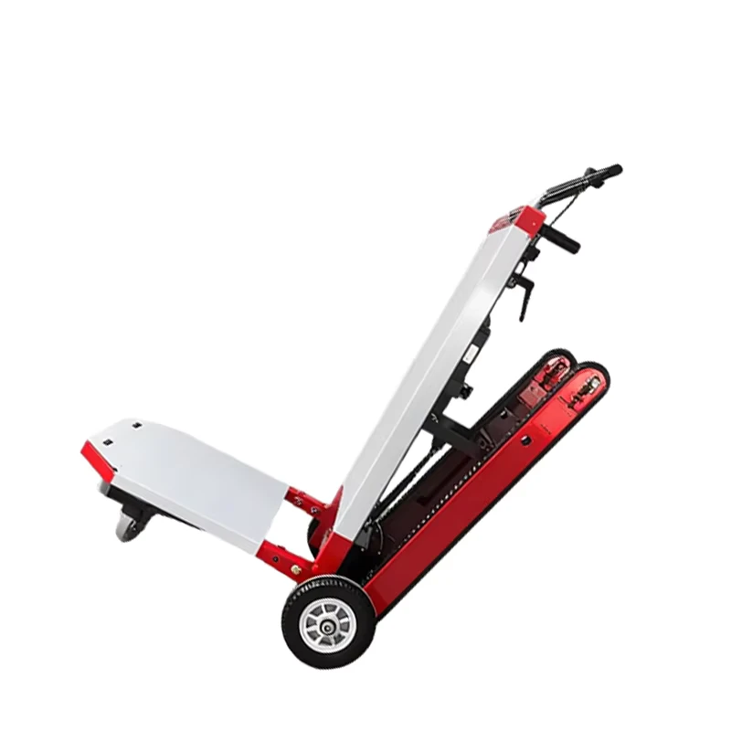 Industrial Iron Four Wheel Heavy Duty Electric Hand Cart Stair Climbing Cargo Trolley OEM