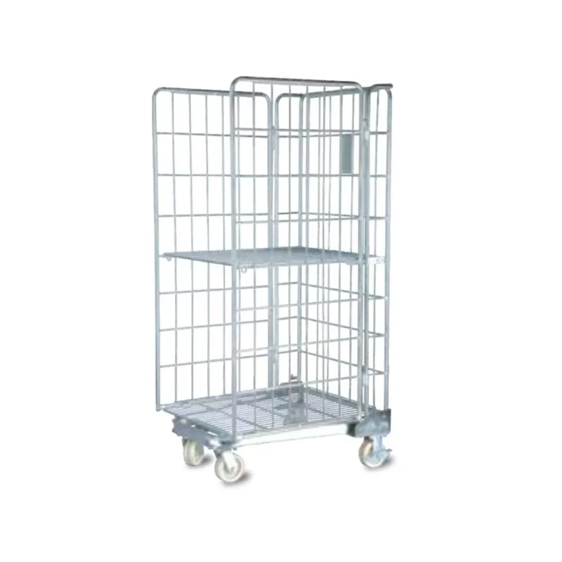 Industrial Logistic Turnover Roll Container Trolley for Warehouse & Supermarket Transportation Shopping Cages