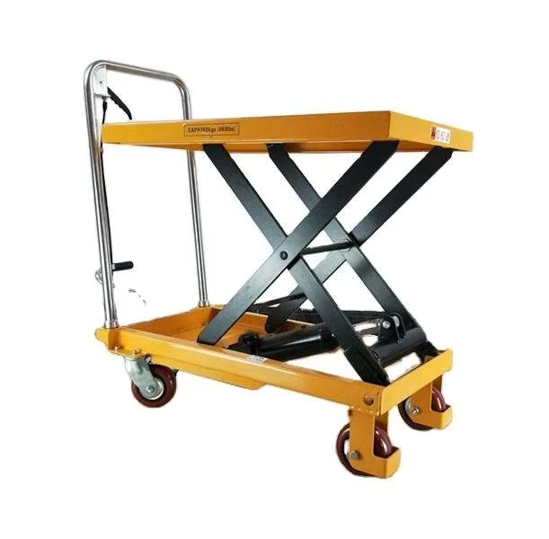 Industrial Manual Hydraulic Scissor Lift Table Manual Forklift Platform Unload Pallet Lifter Forklift Truck