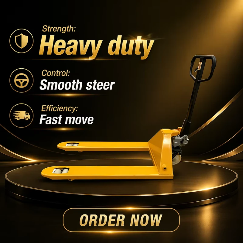 Industrial Manual Pallet Truck with Integrated Cast Steel Pump 3 Ton Hydraulic Hand Pallet Jack