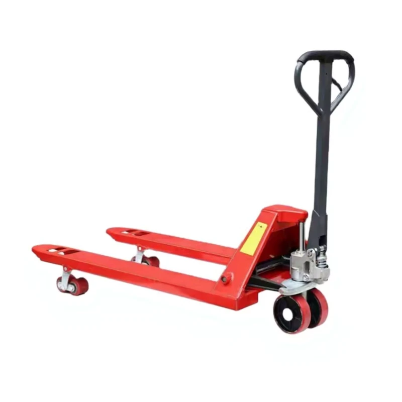 Industrial Manual Stainless Steel Pallet Jack 2.5 Ton PU Silent Wheel Flexible Steering Hand Pallet Truck 7.5″ Lifting Height
