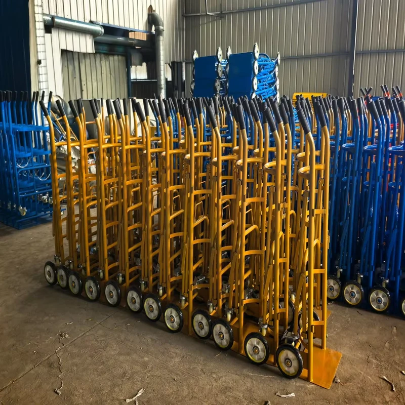 Industrial Multi Scene Metal Four Wheel Enclosed Gas Cylinder Hand Trolley for Oxygen Acetylene Nitrogen Bottles
