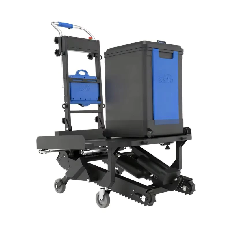 Industrial Powered Stair Climber Hand Truck CT250S 500W Motor Foldable Cargo Cart for Heavy Load