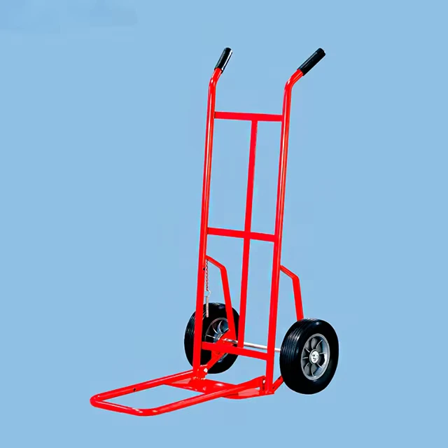 Industrial Steel Luggage Cart Foldable Hand Trolley with Swivel Wheels OEM for Easy Transportation