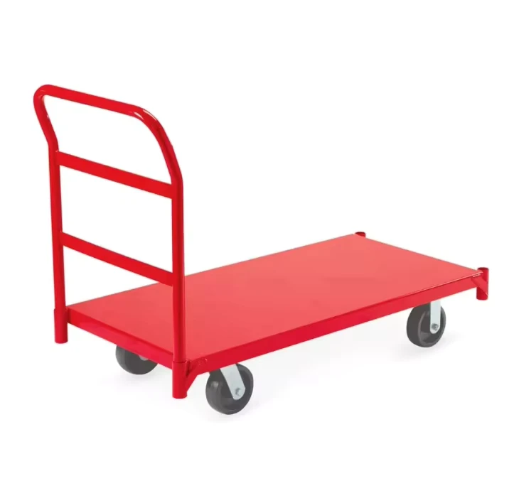 Industrial Steel Platform Truck Heavy Duty Hand Truck for Logistics Warehouse Handling