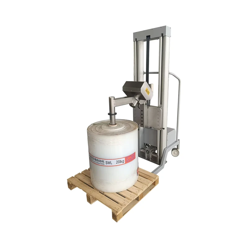 Industrial Vacuum Coil Tilter and Lifter Aluminum Mother-Roll Lift Trolley