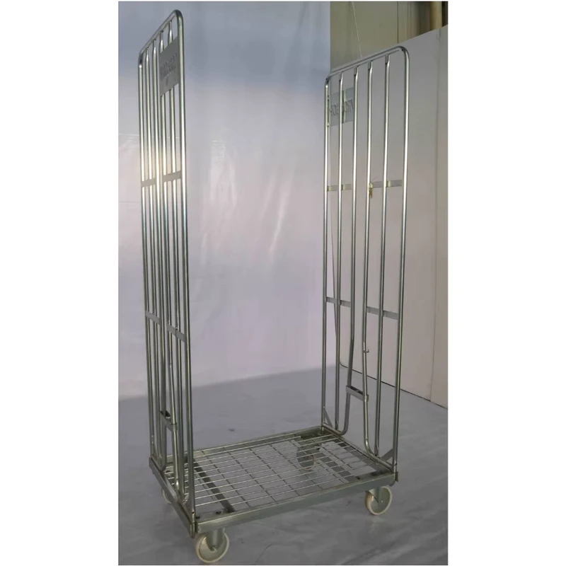 Industrial Warehouse Roll Cage Trolley Foldable Wire Container for Logistics Transport Storage Rack Cargo Storage Equipment