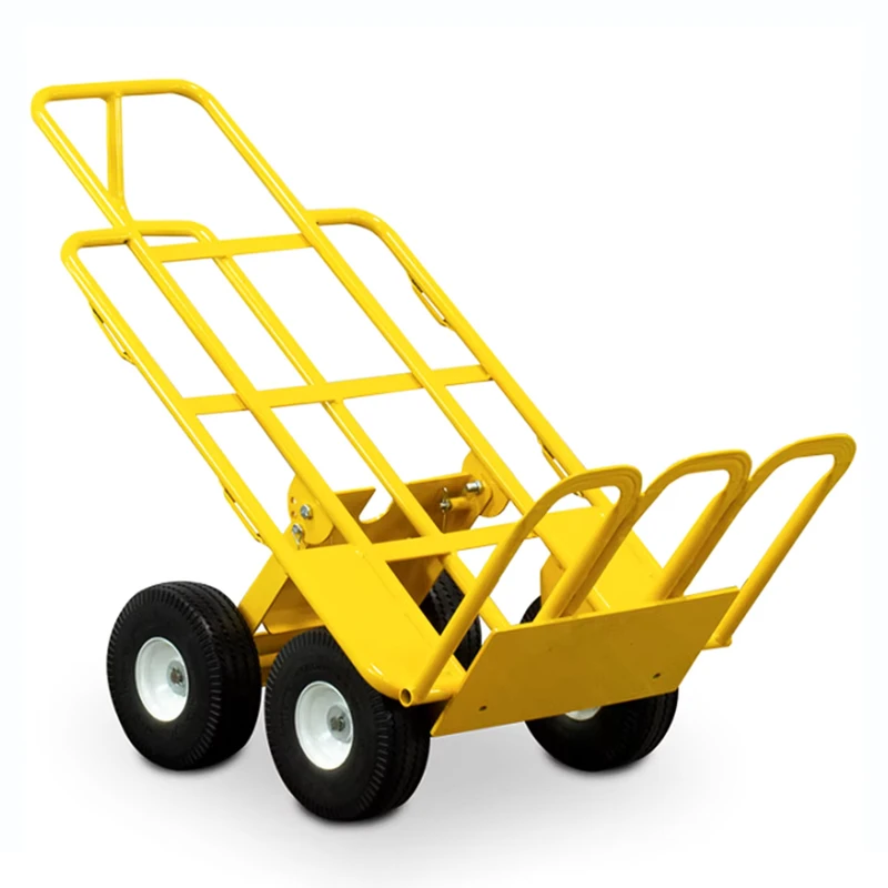 Inflatable Bounce House Dolly Hand Truck Outdoor Stainless Steel Large Capacity Storage Push Hand Carts Trolleys