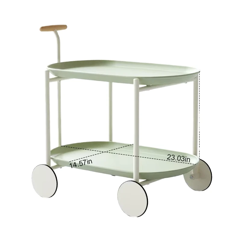 Internet Popular Moon Trolley Nordic Sofa Coffee Table Creative Cream Ins Living Room Small Apartment Storage Rack Movable